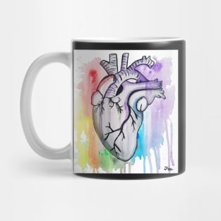 Bleeding Color Heart 2 Mug